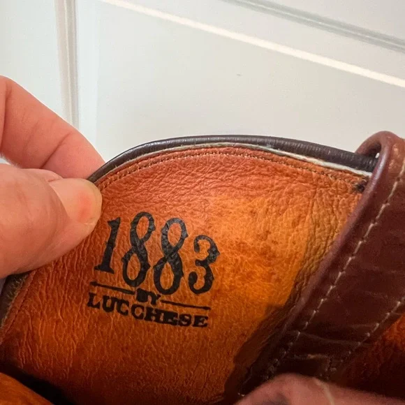 Lucchese Rich Brown Western Boots. Size 7.5 - Picture 13 of 14